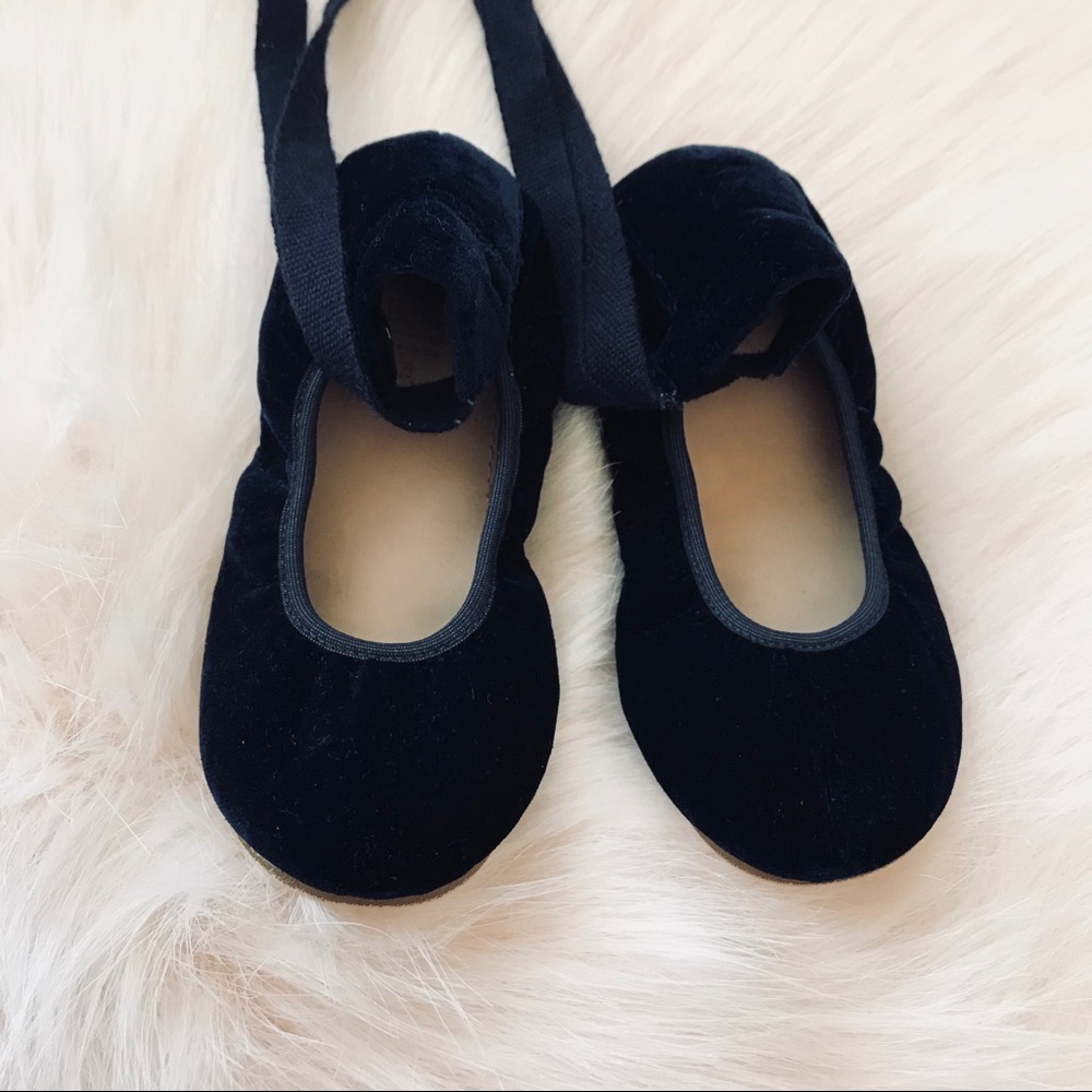 ZARA BABY VELVET BALLET SLIPPERS
